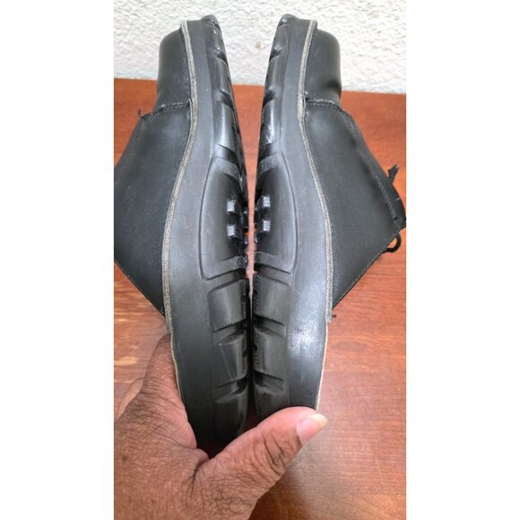 Alpro Anti-Slip Sole Unisex Black Leather Clogs M7/W9 EU40 Made In Germany Shoes - Picture 4 of 7